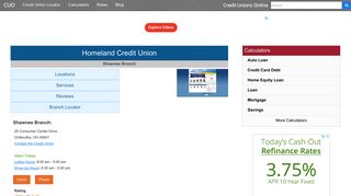 Homeland Credit Union - Credit Unions Online