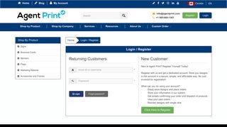Customer Login | AgentPrint.com