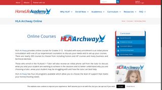 HLA Archway Online - Home Life Academy