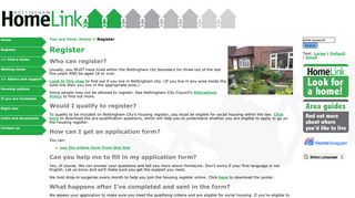 Register - Nottingham HomeLink