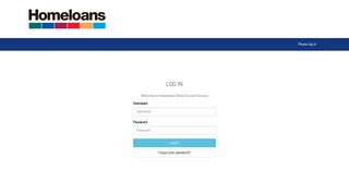 Log in - Homeloans Online Account Access