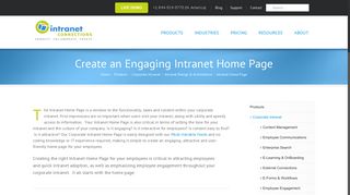Engage on Your Corporate Intranet Home page - Intranet Connections