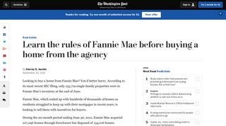 Learn the rules of Fannie Mae before buying a home from the agency ...
