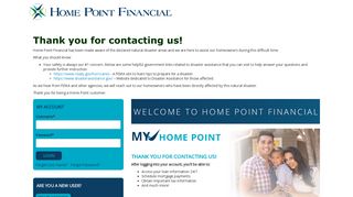 Home Point Financial Corporation - Client logon