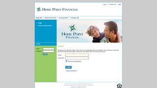 Home Point Financial - NMLS #7706 : Login