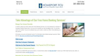 Bank from home conveniently | Homeport Federal Credit Union