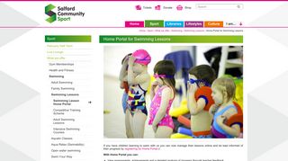 Home Portal for Swimming Lessons | Salford Community Leisure