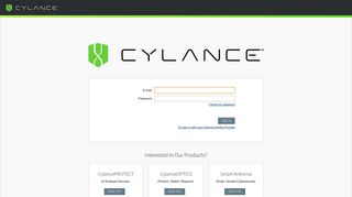 Cylance | Sign in to CylancePROTECT