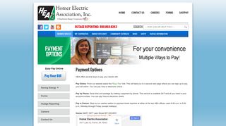 Payment Options - Homer Electric Association Inc
