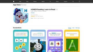 HOMER Reading: Learn to Read on the App Store - iTunes - Apple