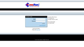 Home Run Office Products - Login