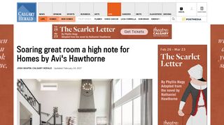 Soaring great room a high note for Homes by Avi's Hawthorne ...