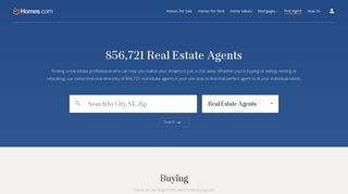 Search for a real estate agent nationwide on Homes.com