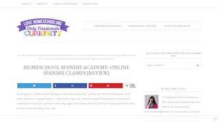 Homeschool Spanish Academy: Online Spanish Classes {Review ...