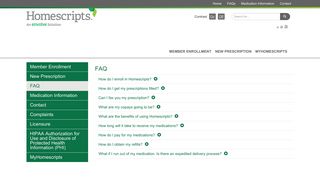 Enrollment & Prescription FAQs | Homescripts