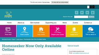 Homeseeker Now Only Available Online - Berneslai Homes
