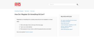 How do I register on HomeShop18.com? – HomeShop18 Helpdesk