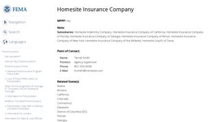 Homesite Insurance Company | FEMA.gov
