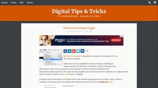 Telenet homespot login | Digital Tips & Tricks