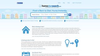 Find Rent To Own Homes on HomeStarSearch