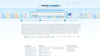 Rent to Own Homes | Search Rent to Own Listings - HomeStarSearch ...