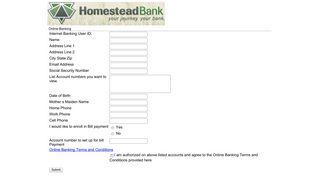 Homestead Bank - Online Banking - myebanking.net