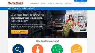 Get a Domain | Homestead Website Building Software
