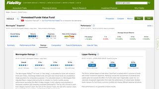 HOVLX - Homestead Funds Value Fund | Fidelity Investments