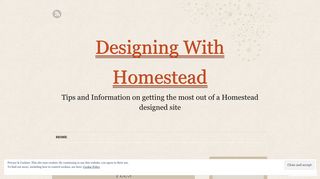 Homestead SiteBuilder Plus | Designing With Homestead