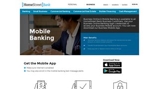 Business Mobile Banking | HomeStreet Bank