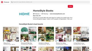 HomeStyle Books (homestylebooks) on Pinterest