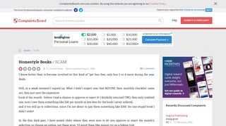 Homestyle Books - SCAM, Review 222767 | Complaints Board