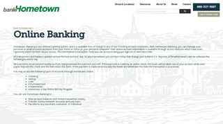 Online Banking | bankHometown - Hometown Bank