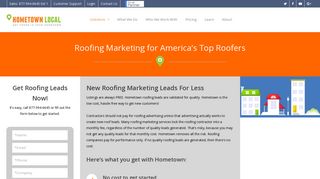 Hometown Roofing Marketing Leads - HometownLocal