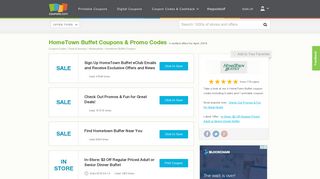 HomeTown Buffet Coupons, Promo Codes February, 2019