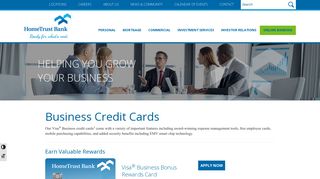 Credit Cards - Business | HomeTrust Banking