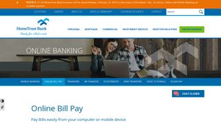 Online Bill Pay | Internet Banking | HomeTrust Bank