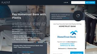 Pay Hometrust Bank with Plastiq