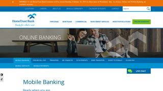 Mobile Banking | Mobile Online Banking | HomeTrust Bank