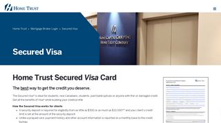 Secured Visa – Home Trust