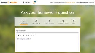 Homework Market | Your Homework Helper