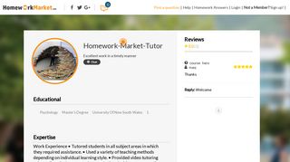 Homework-Market-Tutor