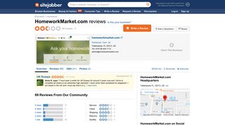 HomeworkMarket.com Reviews - 68 Reviews of Homeworkmarket ...