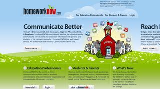 HomeworkNOW.com - easily communicate school alerts, homework ...