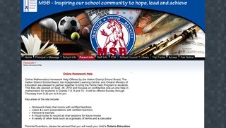 Online Homework Help - Mckenzie-Smith Bennett Public School Website