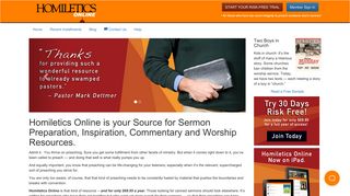 Homiletics Online | Sermon Preparation, Commentary and Worship ...