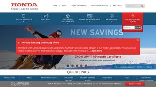 Checking, Savings, Investments & More - Honda FCU