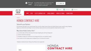 Contract Hire | Company Car Finance | Honda UK