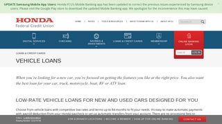 DealerNet Dealers - Honda Federal Credit Union®