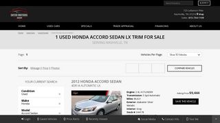 Used Honda Accord Sedan at Enter Motors Group Nashville, TN